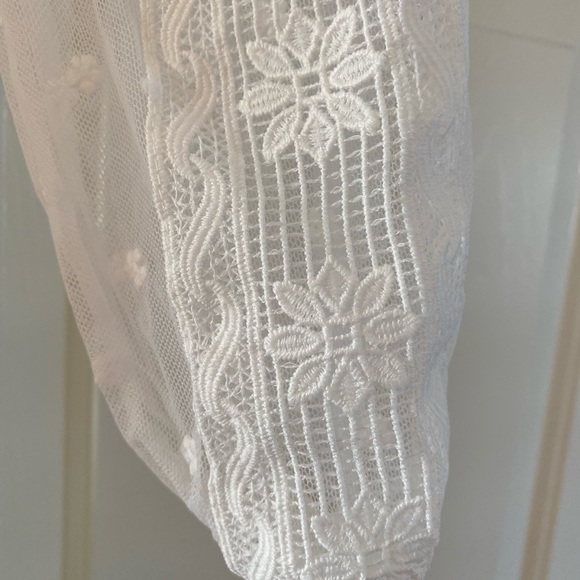 Two Sisters Label White Bridal Shower Dress Lace - Picture 15 of 16